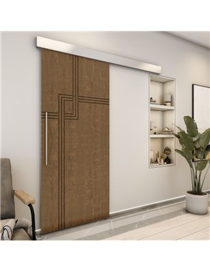 Holzschiebetür Eco-Line - Nussbaum  Model 1059