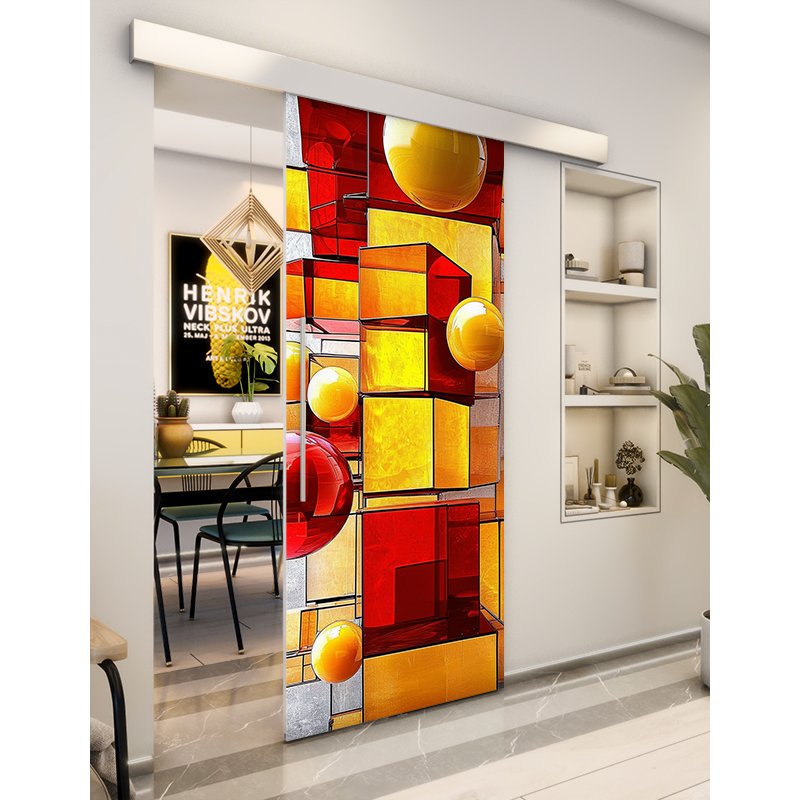 Holzschiebetür Eco-Line - Geometrie Model 1029 Holzschiebetür Eco-Line - Geometrie Model 1029