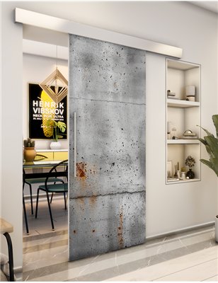 Holzschiebetür Eco-Line - Beton und Stein Model 1029