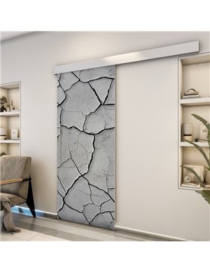Holzschiebetür Eco-Line - Beton und Stein  Model 1032