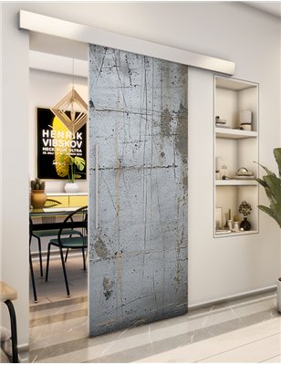 Holzschiebetür Eco-Line - Beton und Stein Model 1045