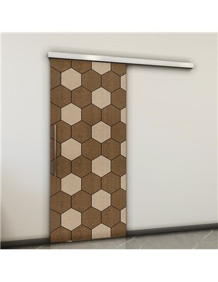 Holzschiebetür Slim-Line - Holz-Mix  Model 1018