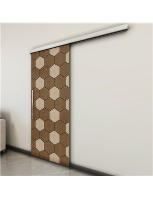 Holzschiebetür Slim-Line - Holz-Mix  Model 1018