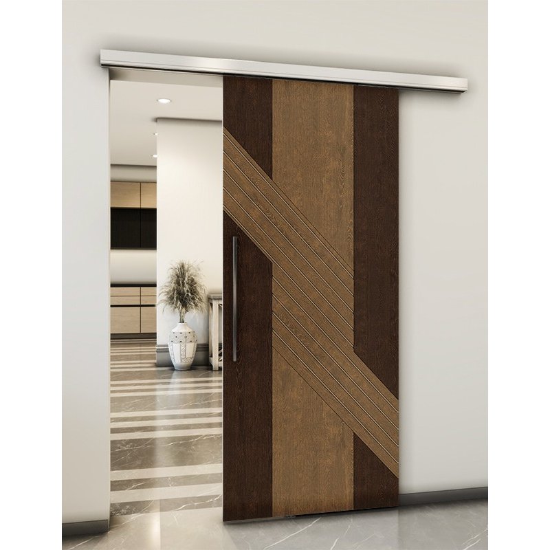Holzschiebetür Slim-Line - Holz-Mix Model 1019 Holzschiebetür Slim-Line - Holz-Mix Model 1019
