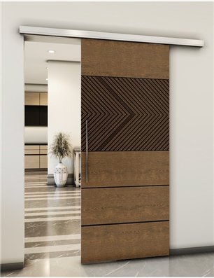 Holzschiebetür Slim-Line - Holz-Mix  Model 1020