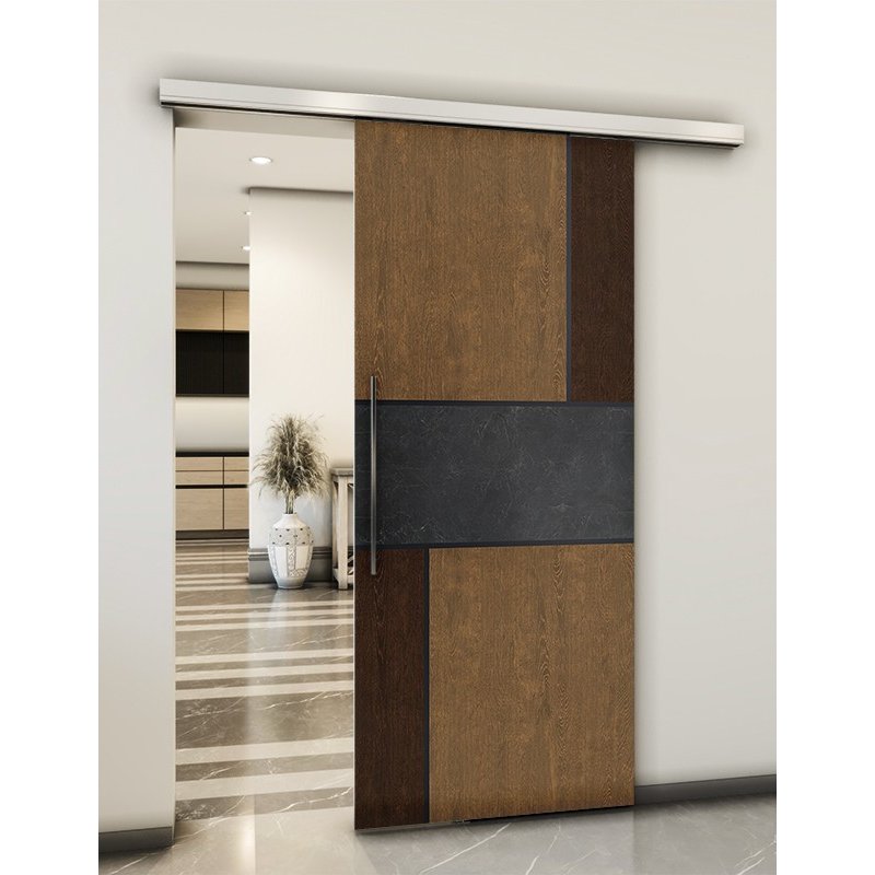 Holzschiebetür Slim-Line - Holz-Mix Model 1027 Holzschiebetür Slim-Line - Holz-Mix Model 1027