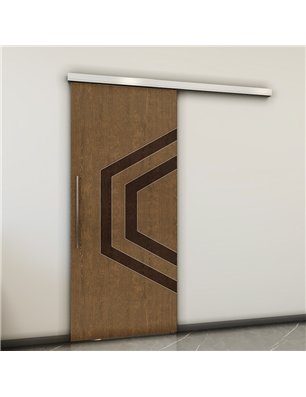 Holzschiebetür Slim-Line - Holz-Mix  Model 1072