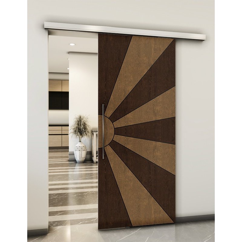 Holzschiebetür Slim-Line - Holz-Mix Model 1074 Holzschiebetür Slim-Line - Holz-Mix Model 1074