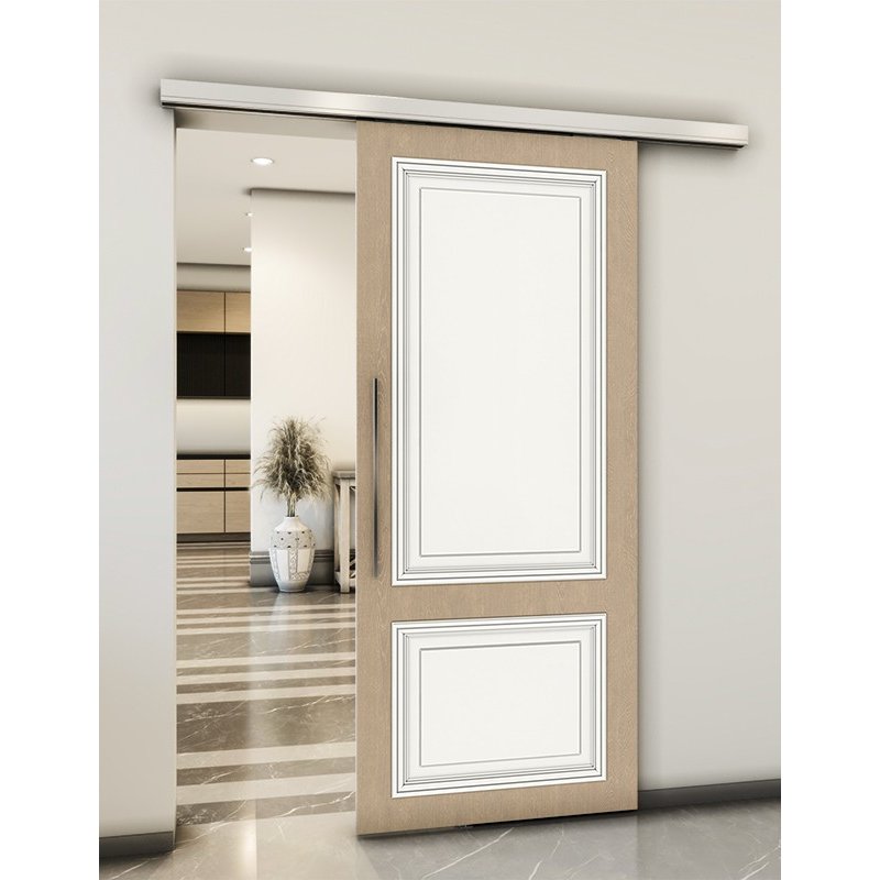 Holzschiebetür Slim-Line - Eiche und Weiss Model 1004 Holzschiebetür Slim-Line - Eiche und Weiss Model 1004