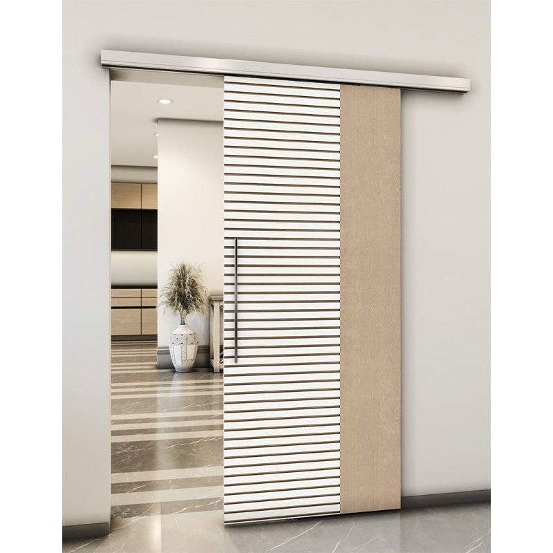 Holzschiebetür Slim-Line - Eiche und Weiss Model 1012 Holzschiebetür Slim-Line - Eiche und Weiss Model 1012