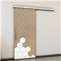 Holzschiebetür Slim-Line - Eiche und Weiss Model 1016 Holzschiebetür Slim-Line - Eiche und Weiss Model 1016