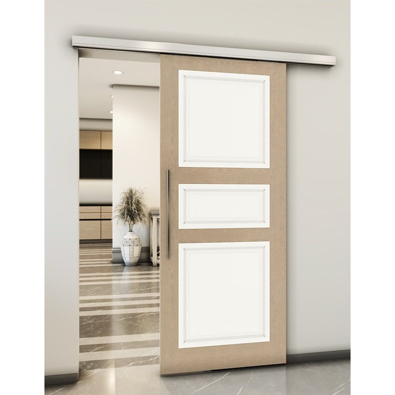 Holzschiebetür Slim-Line - Eiche und Weiss Model 1021 Holzschiebetür Slim-Line - Eiche und Weiss Model 1021