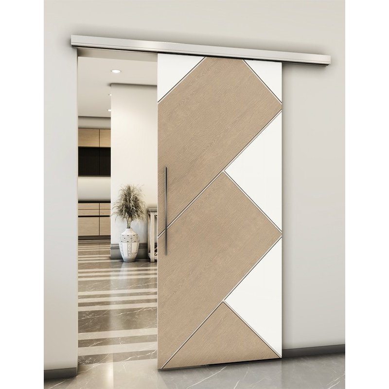 Holzschiebetür Slim-Line - Eiche und Weiss Model 1026 Holzschiebetür Slim-Line - Eiche und Weiss Model 1026