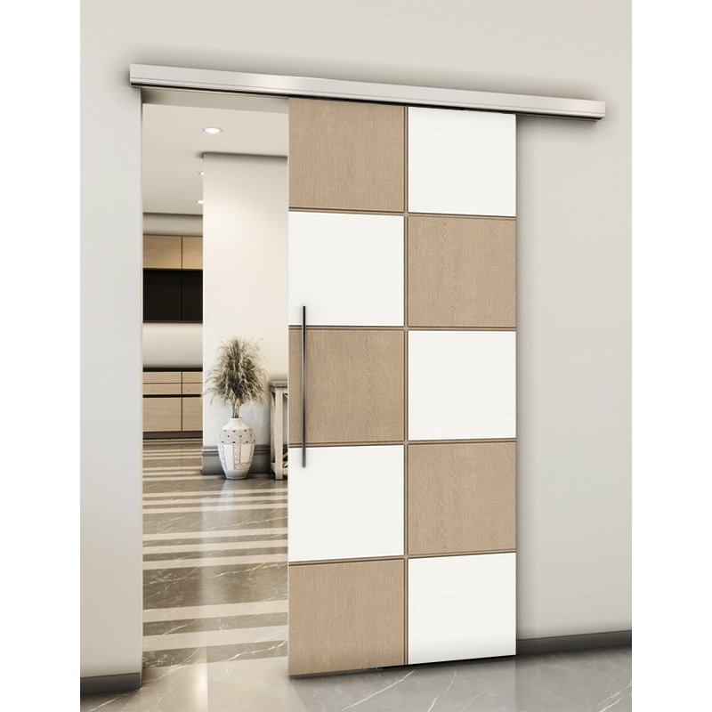 Holzschiebetür Slim-Line - Eiche und Weiss Model 1029 Holzschiebetür Slim-Line - Eiche und Weiss Model 1029
