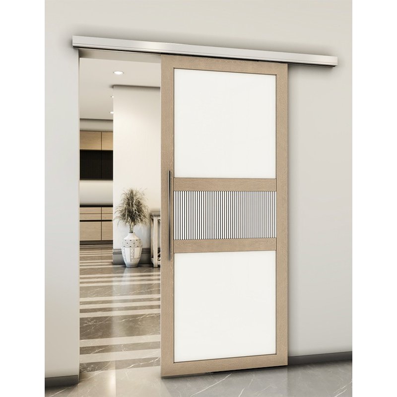 Holzschiebetür Slim-Line - Eiche und Weiss Model 1042 Holzschiebetür Slim-Line - Eiche und Weiss Model 1042