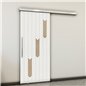 Holzschiebetür Slim-Line - Eiche und Weiss Model 1043 Holzschiebetür Slim-Line - Eiche und Weiss Model 1043