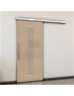 Holzschiebetür Slim-Line - Eiche und Weiss  Model 1067
