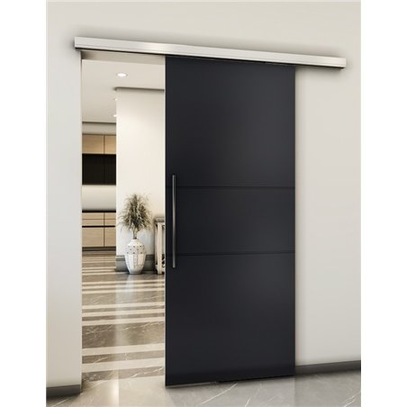 Holzschiebetür Slim-Line - Schwarz Model 1032