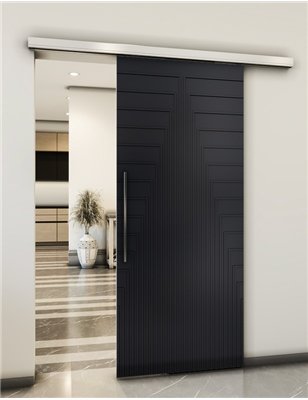 Holzschiebetür Slim-Line - Schwarz Model 1053