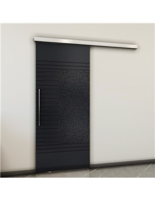 Holzschiebetür Slim-Line - Schwarz  Model 1061