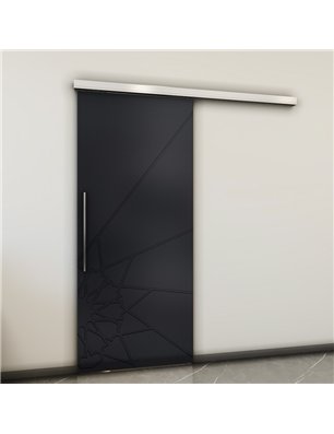 Holzschiebetür Slim-Line - Schwarz  Model 1068
