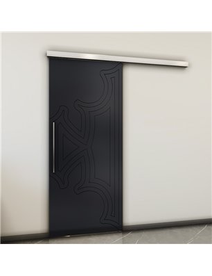 Holzschiebetür Slim-Line - Schwarz  Model 1086