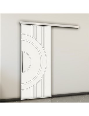 Holzschiebetür Slim-Line - Weiss  Model 1035