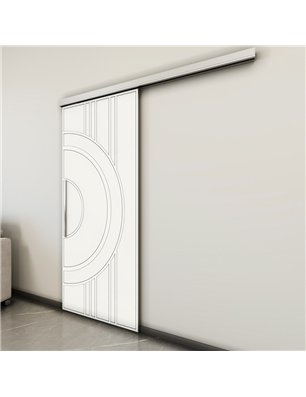 Holzschiebetür Slim-Line - Weiss  Model 1035