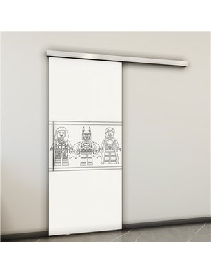 Holzschiebetür Slim-Line - Weiss  Model 1063