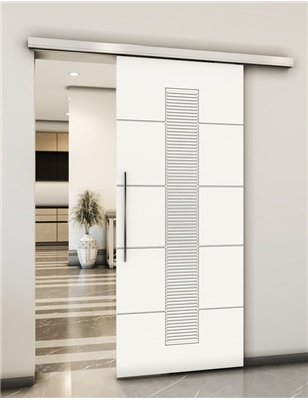 Holzschiebetür Slim-Line - Weiss Model 1067