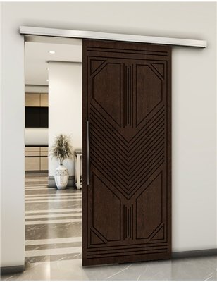 Holzschiebetür Slim-Line - Wenge Model 1048