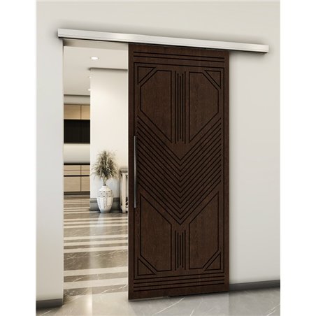 Holzschiebetür Slim-Line - Wenge Model 1048