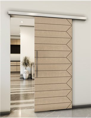 Holzschiebetür Slim-Line - Eiche  Model 1007
