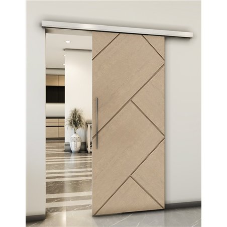 Holzschiebetür Slim-Line - Eiche Model 1026