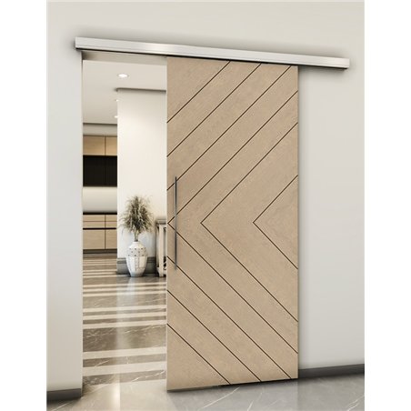 Holzschiebetür Slim-Line - Eiche Model 1038