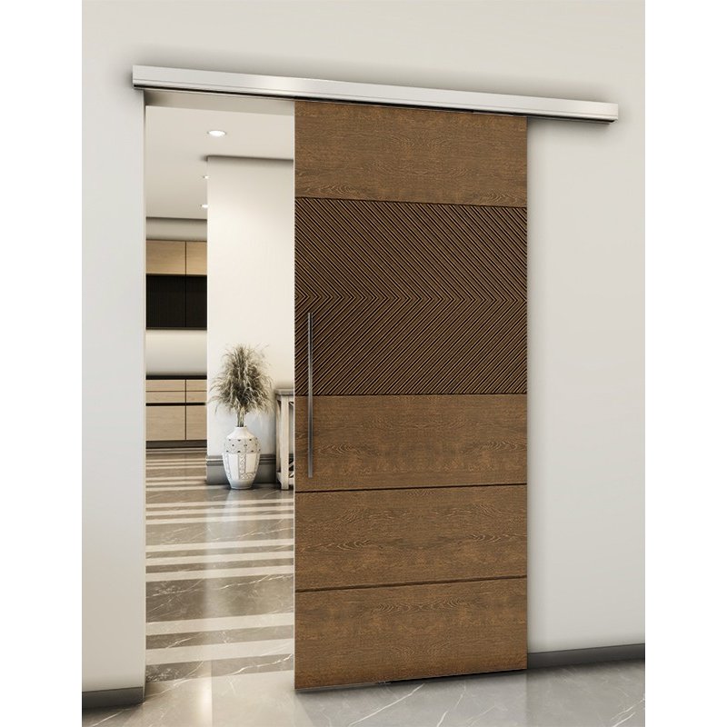 Holzschiebetür Slim-Line - Nussbaum Model 1020 Holzschiebetür Slim-Line - Nussbaum Model 1020