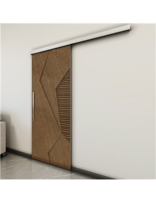 Holzschiebetür Slim-Line - Nussbaum  Model 1033