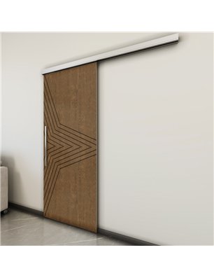 Holzschiebetür Slim-Line - Nussbaum  Model 1083