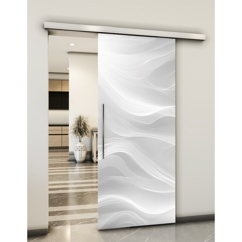 Holzschiebetür Slim-Line - Weiss 3D Model 1013 Holzschiebetür Slim-Line - Weiss 3D Model 1013
