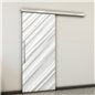 Holzschiebetür Slim-Line - Weiss 3D Model 1022 Holzschiebetür Slim-Line - Weiss 3D Model 1022
