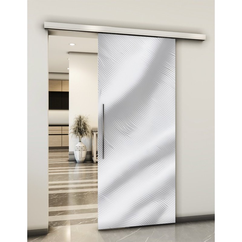 Holzschiebetür Slim-Line - Weiss 3D Model 1025 Holzschiebetür Slim-Line - Weiss 3D Model 1025