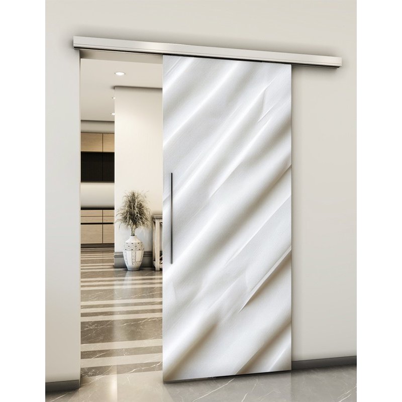 Holzschiebetür Slim-Line - Weiss 3D Model 1034 Holzschiebetür Slim-Line - Weiss 3D Model 1034