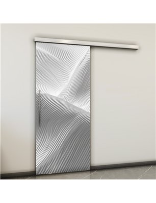 Holzschiebetür Slim-Line - Weiss 3D  Model 1039