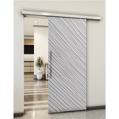 Holzschiebetür Slim-Line - Weiss 3D Model 1040