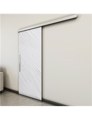 Holzschiebetür Slim-Line - Weiss 3D  Model 1042