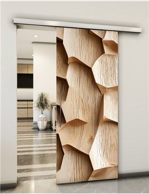 Holzschiebetür Slim-Line - Holzkunst  Model 1002