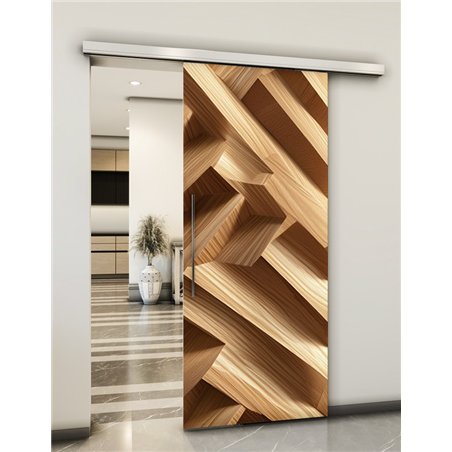 Holzschiebetür Slim-Line - Holzkunst Model 1025