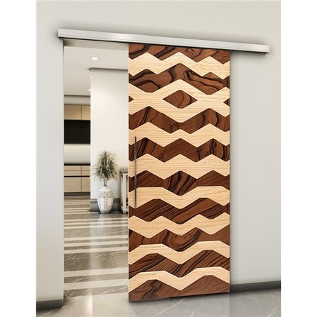 Holzschiebetür Slim-Line - Holzkunst Model 1050