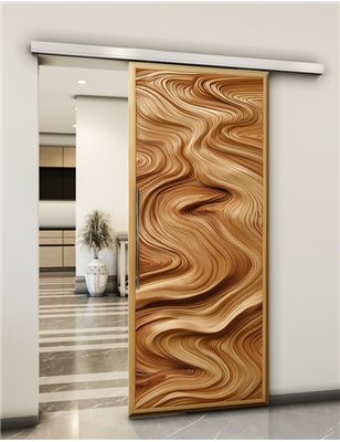 Holzschiebetür Slim-Line - Holzkunst Model 1052