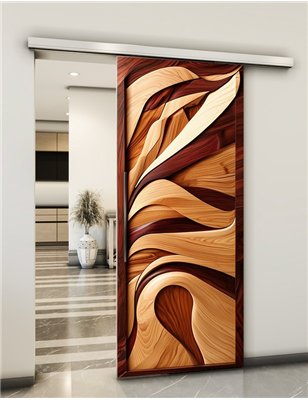 Holzschiebetür Slim-Line - Holzkunst Model 1054
